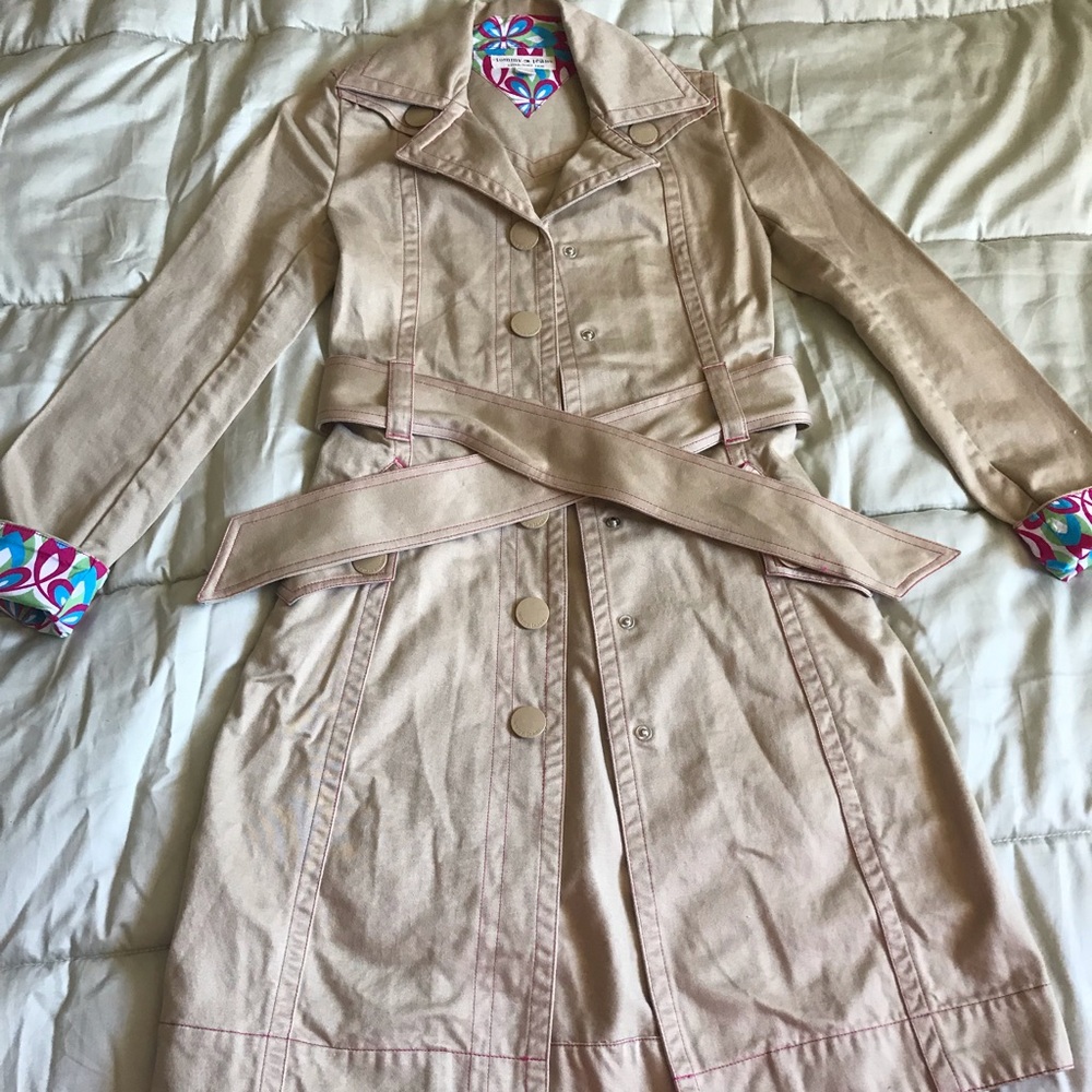 Tommy jeans tan trench coat
